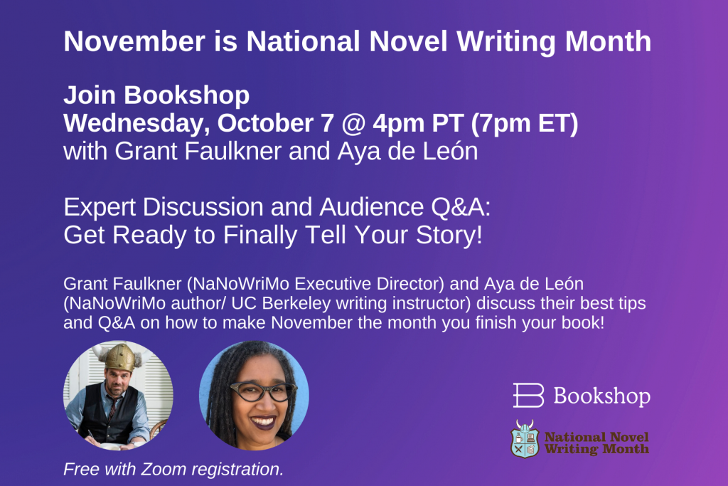 Register Now! NANOWRIMO 

Novembeer is National Novel Writers Month.